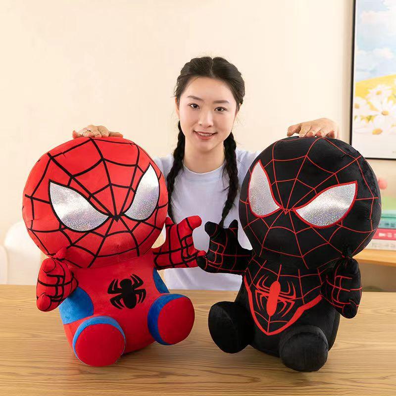 25 см Фигурка Marvel Мстители Аниме Мультфильм Человек-паук Наполнитель Плюшевые Игрушки Каваи Милые Набивные Куклы Детские Рождественские Подарки