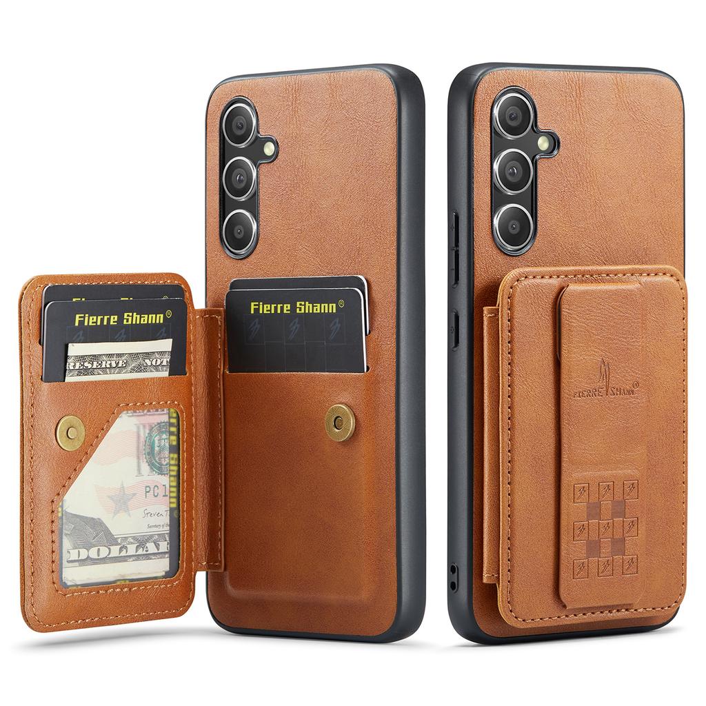 For Samsung Galaxy A34 5G Case Kickstand Shockproof Leather+TPU Phone Cover