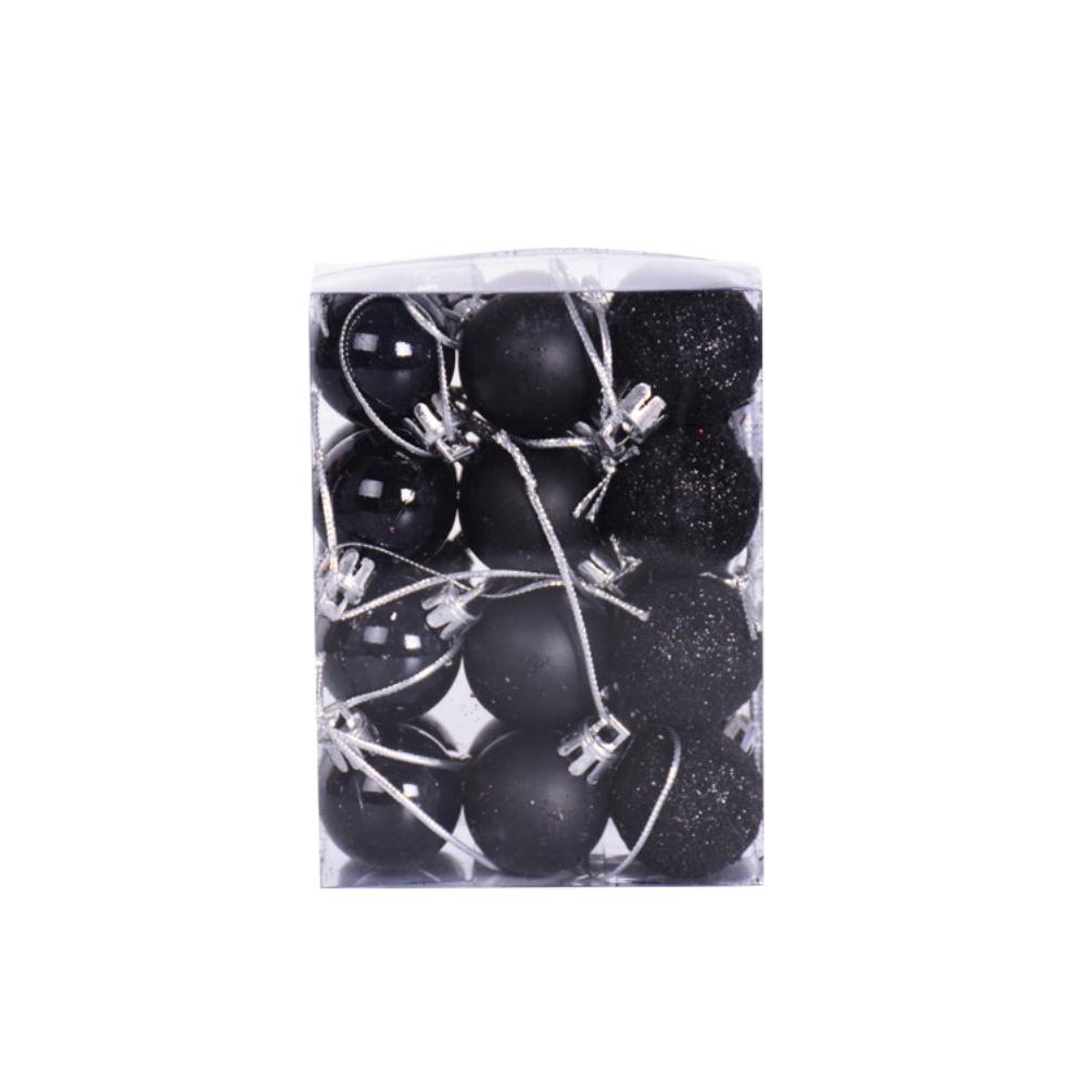 Набор из 24 мини-небьющихся елочных шаров, украшения для вечеринки, 3 см/1,18 дюйма