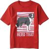 Printed Teeshirt Round Neck T Shirt Daily Wear Border Collie Standing On Stripes Herd That Fashionable Top Tees Unisex Tshirt