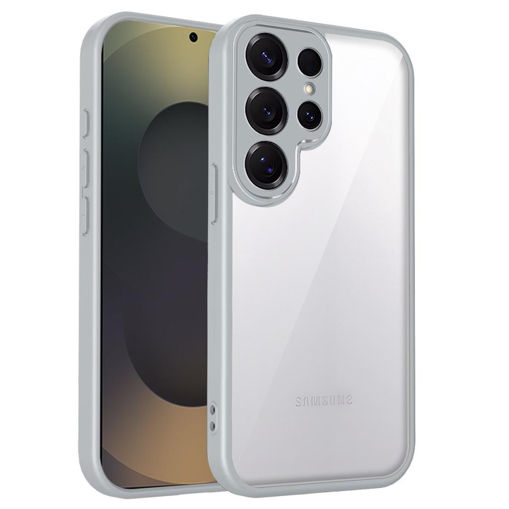 Прозрачный мягкий чехол для телефона для Samsung Galaxy S25 S24 S23 S22 Plus Ultra S21 S20 FE Противоударный защитный чехол Твердая акриловая оболочка