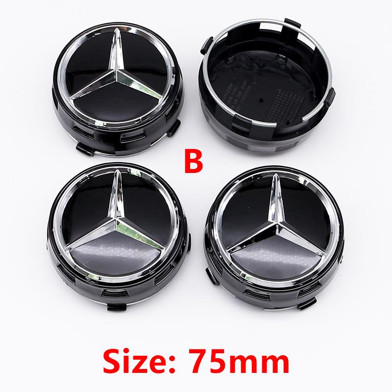Для Benz u4G Class G63 G500 75 мм ABS Колпачки ступицы колеса автомобиля Замена Для Mercedes Benz AMG A0004000900 Аксессуары для модификации стиля EIS2