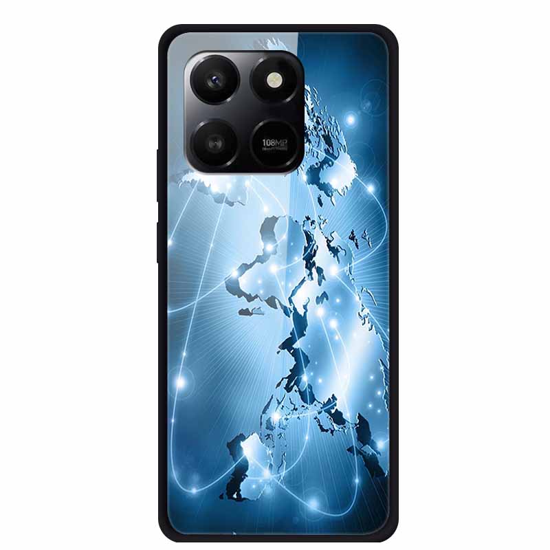 Glass Case For Honor X7d Play 10T 5G Case Soft Bumper Hard Tempered Glass Back Cover For Honor 400 Smart 2025 Phone Cases Fundas