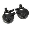2Pcs RC Steering Knuckles Black Coated Brass Front Steering Knuckles Replacement for Capra SCX10 1/1