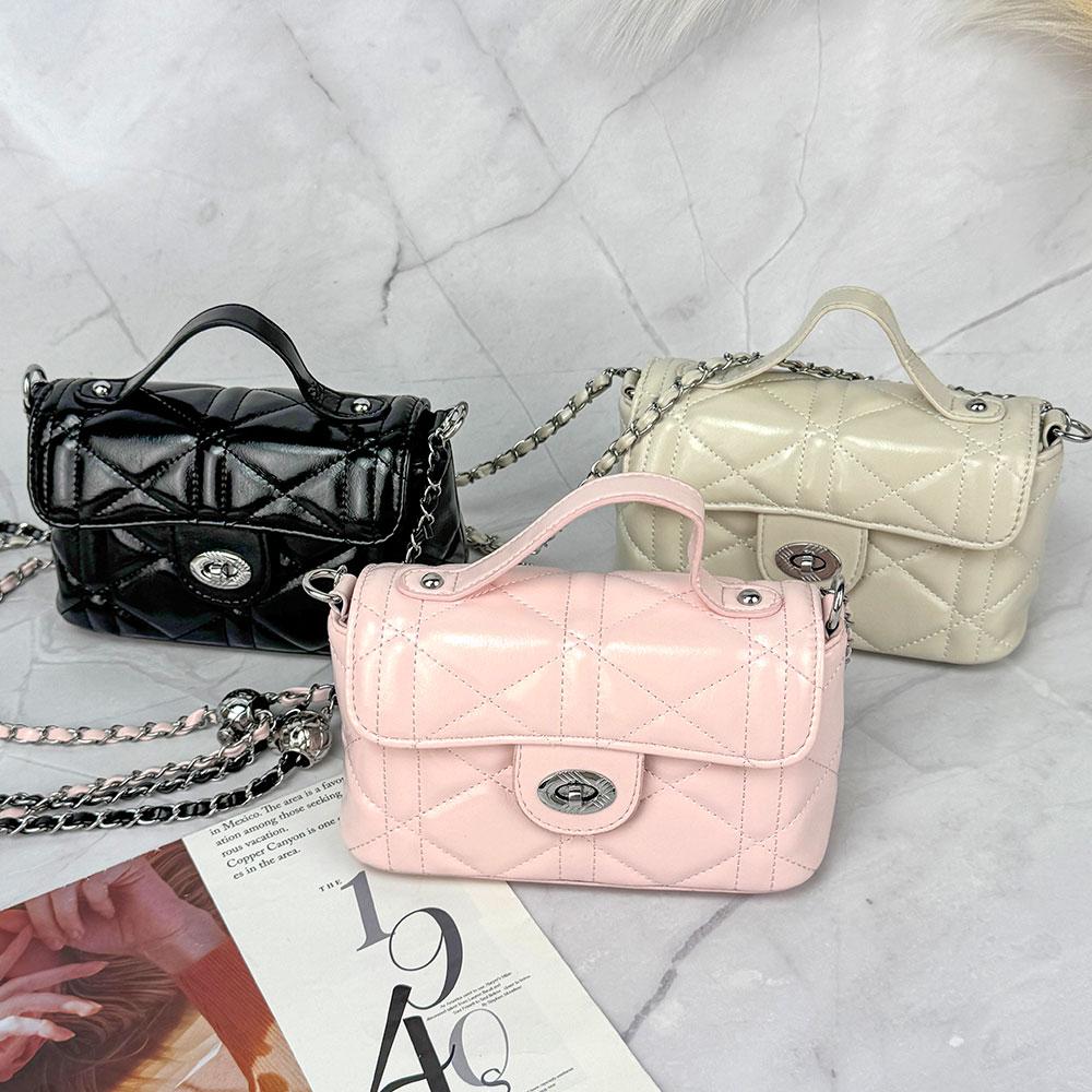 Olivia Pop OP_M2409 Quilting Mini Tote Crossbody Bag