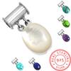 925 Sterling Silver Pendant Women Gemstone Handmade Jewelry Wedding Gift Blue Green Purple Copper Turquoise Pearl Lapis Mother Of Pearl Fashion