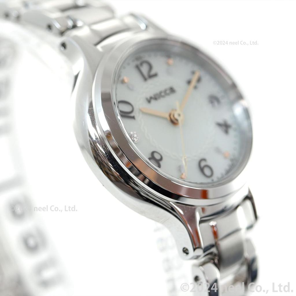 Citizen Wicca Solar-Tech Radio-Controlled Watch, Waterproof, Silver, KS1-911-71, Women's