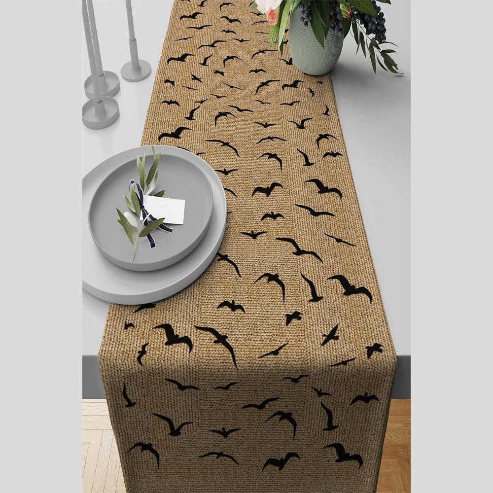 40x140 см Замшевая тканая ткань премиум-класса, устойчивая к пятнам, скатерть с цифровой печатью Runner VHR-15