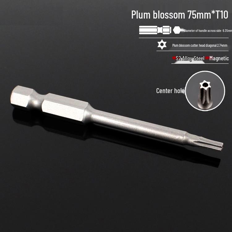 Магнитная 50-мм отвертка-звездочка и набор шестигранных бит для электродрелей