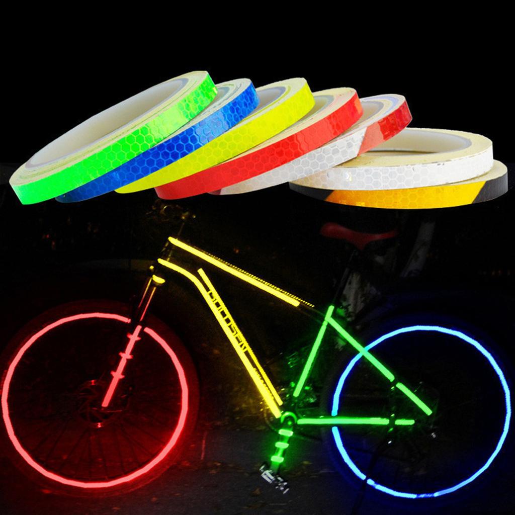 8M Car Reflective Tape Auto Safety Warning Sticker Reflector Protective Tape Strip Film for Trucks Auto Motorcycle Stickers