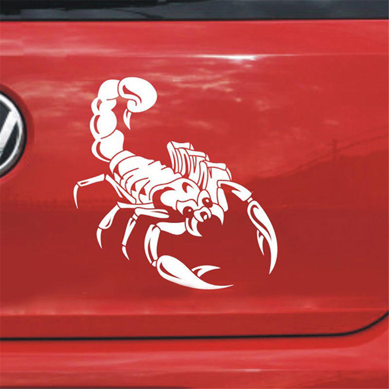 3D Waterproof Cute Scorpion Motorcycle Car Stickers and Decals Car Styling Stickers Funny Car Stickers For All Car