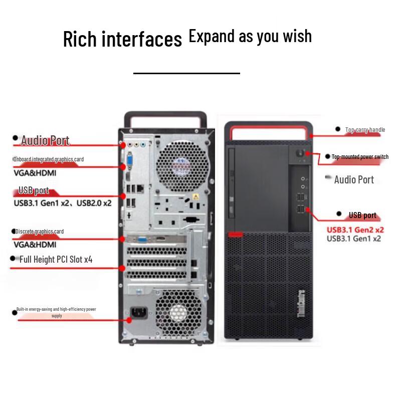 LSTUTE Lenovo KaiTian M630Z AI Business Desktop PC (CN version)