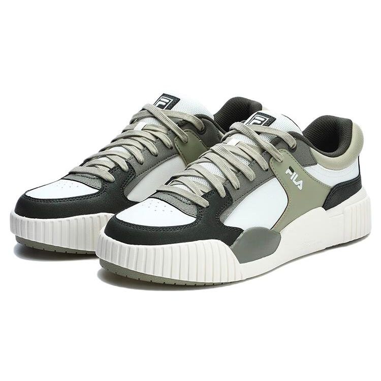 Fila Блоки Удобные Универсальные Низкие Кроссовки Мужские Кроссовки Белый Зеленый F12M312209FSF