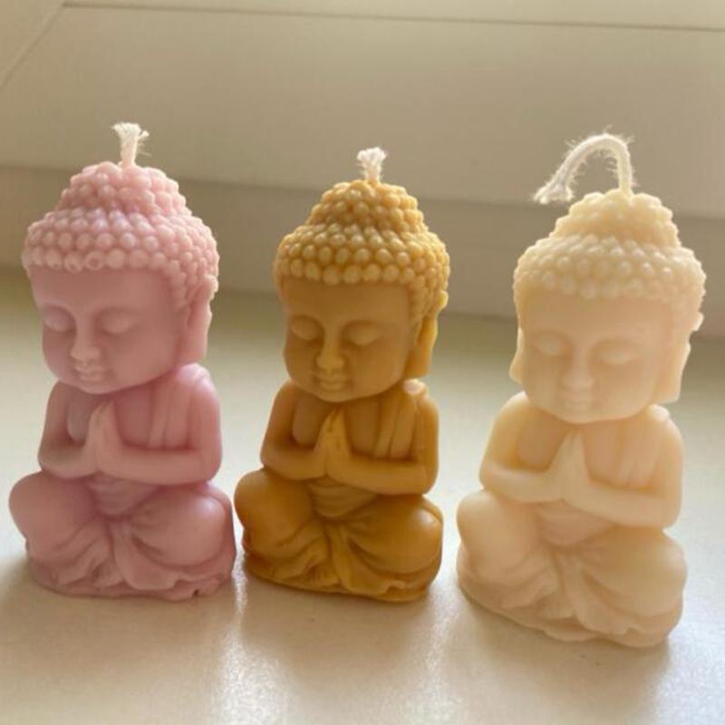 3D Форма для свечей Будда, Силиконовая форма для мастики, Molde Silicona Buda, Инструменты для изготовления восковых поделок, Декорирования, Материалы для изготовления изделий из смолы, Velas