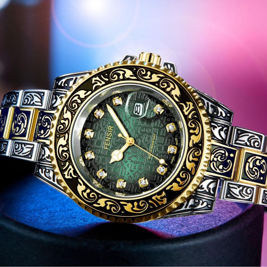 Часы Мужские Модные Ретро Роскошные Креативные Стальной Браслет Наручные Часы Аналоговые Часы Светящаяся Стрелка Календарь Мужские Кварцевые Наручные Часы Montre Homme