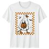 Halloween Goose Ghost Pumpkin Trick or Treat Unisexs TShirt Unisexs Tee Graphic