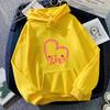 2025 Autumn Hoodie Women's Casual Hooded Sweatshirt Creative Hoodie Matching Streetwear Heart Pattern Monogram Hoodie CYXX109