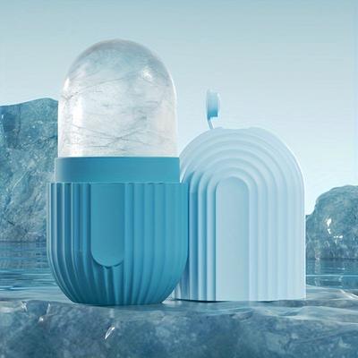 Силиконовый ролик для лица с ледяным эффектом для сияния кожи и устранения отечности – многоразовый, герметичный инструмент для массажа красоты для ежедневного ухода за кожей, без формальдегида