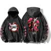 Kamado Nezuko Printed Hoodie Demon Slayer Sweatshirt Men Women Clothing Long Sleeve Streetwear Washed Cotton Hooded Pullover