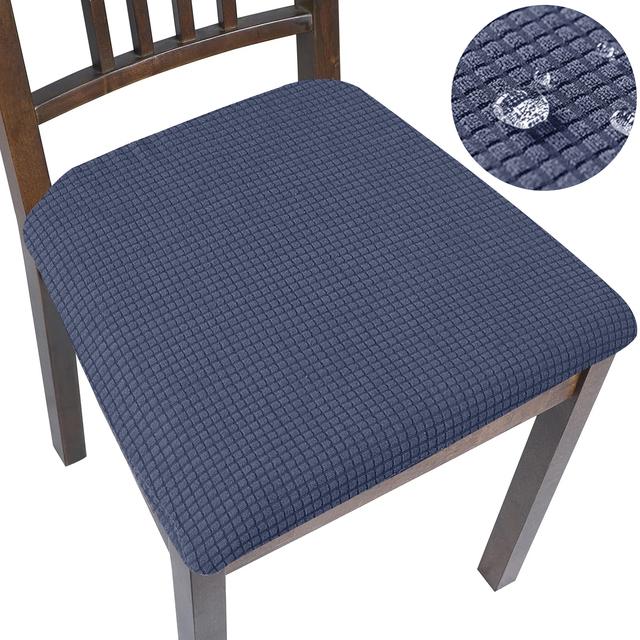 Водонепроницаемый чехол на стул, флисовая эластичная подушка, чехол для обеденного стула, простая установка, защита для мебели, 1 шт., домашний декор