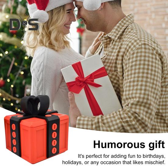 3D Annoying Gift Box Interactive Puzzle Toy Gift Box with Screws Prank Surprise Gift Box Desktop Ornaments for Friends Kids