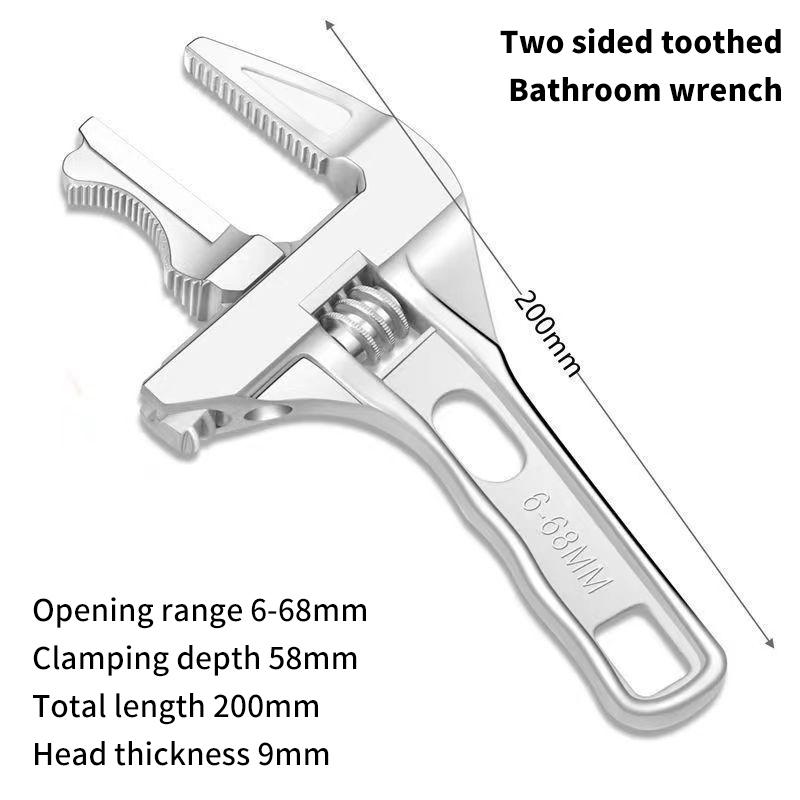 1 шт., большой открывающийся алюминиевый сплав, короткая ручка, разводной ключ, многофункциональный ключ для нагрева воды в ванной комнате