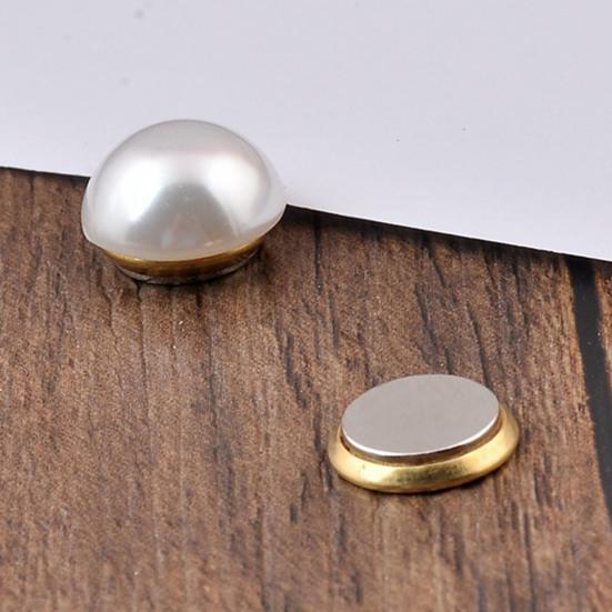 Брошь на булавке в форме сердца, магнитная женская искусственная жемчужина, без следов, зажим для шарфа, декор для одежды