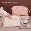 Rose Story Waterproof PU Cosmetic Bag - Large Capacity, Travel-Friendly, Stylish Clutch for Women