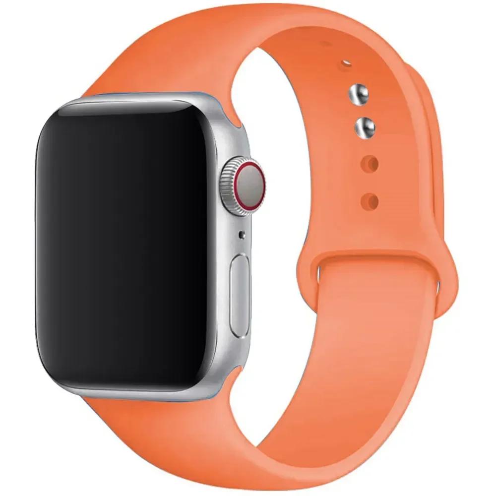 Silicone Band For Apple Watch straps 40 mm 49mm 44 mm 45mm 42mm 41mm 38mm 44mm sports bracelet iWatch series 9 8 7 6 SE ultra 2