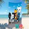 Customizable personalized beach towels Octonauts themed designs.Suitable for the beach, yoga, sports;ideal as beach accessories