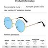 6pcs Round Metal Frame Glasses Retro Hippie Style Multicolor Sunglasses, John's 60s Style Glasses Accessories (gold Frame)