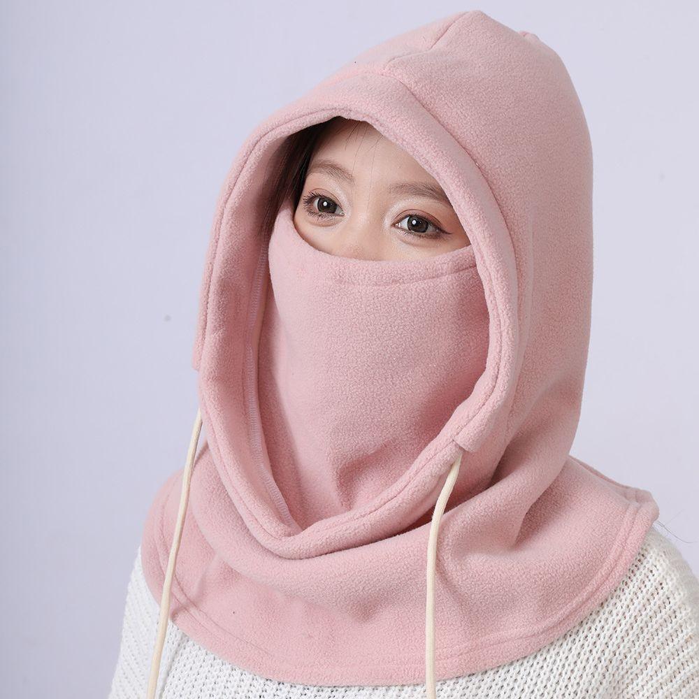 Men and Women Outdoor Cycling Masks for Neck Protection and Cold Protection Integrated with Velvet Face Protection Ski Pullover Hat