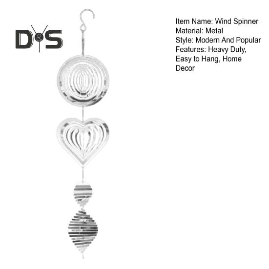 3D Ветер Спиннер Птица Отражатель Высокоотражающий Крытый Открытый Сад Двор Ферма Подвесной Металлический Перезвон Ветра Отпугивающий Птиц Орнамент Подвеска