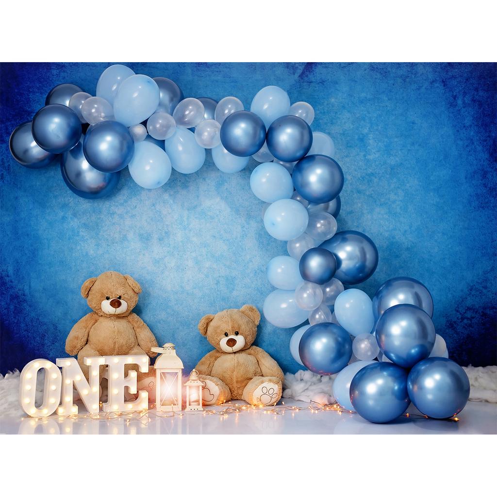 Teddy Bear Colorful Balloons 1st Birthday Backdrop Kids Gifts Baby Shower Oh Baby Background For Photography Photo Props Studio