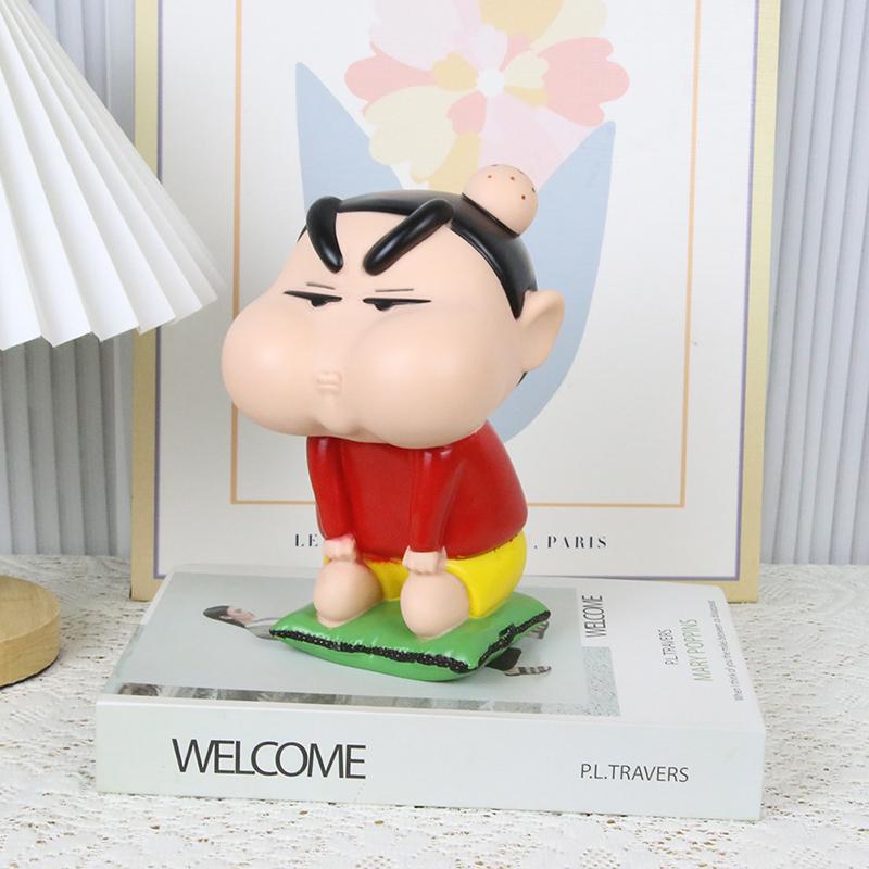 Crayon Shin-Chan Piggy Bank Cute Shin-Chan Ornaments Piggy Bank Action Figure Doll Model Popular Gifts Essentials