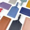 Квадратная пряжка Кожаная бирка для багажа Карта против потери Кожа PU Багажная бирка Посадочный талон