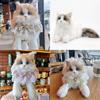Cute Realistic Cat Plush Toy Fluffy Kitten Soft Stuffed Animal For Children