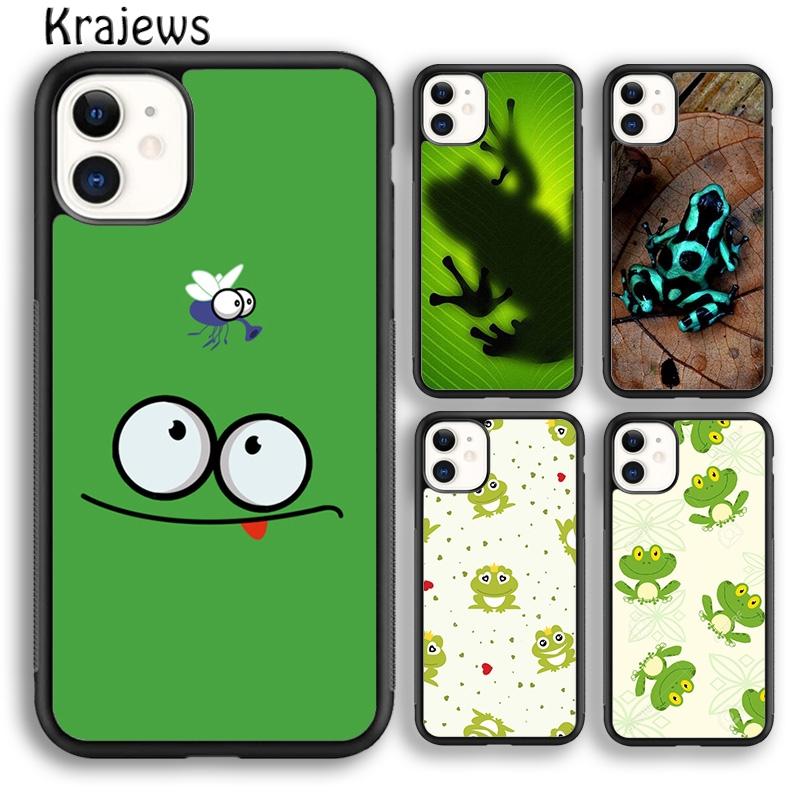 Krajews Чехол для телефона Лягушка Тропический Дождевой Лес Для IPhone 18 17 Air 16 15 14 plus 11 12 13 pro max Plus coque Fundas