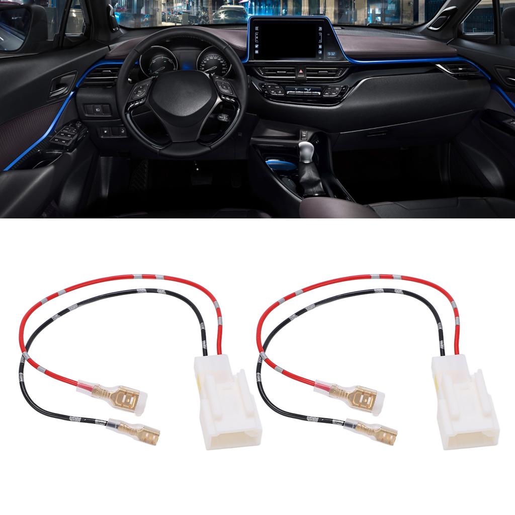 Car Amplifier Audio Cable Speaker Wire Signal Input Male Female Plug Connector Replacement for Mitsubishi