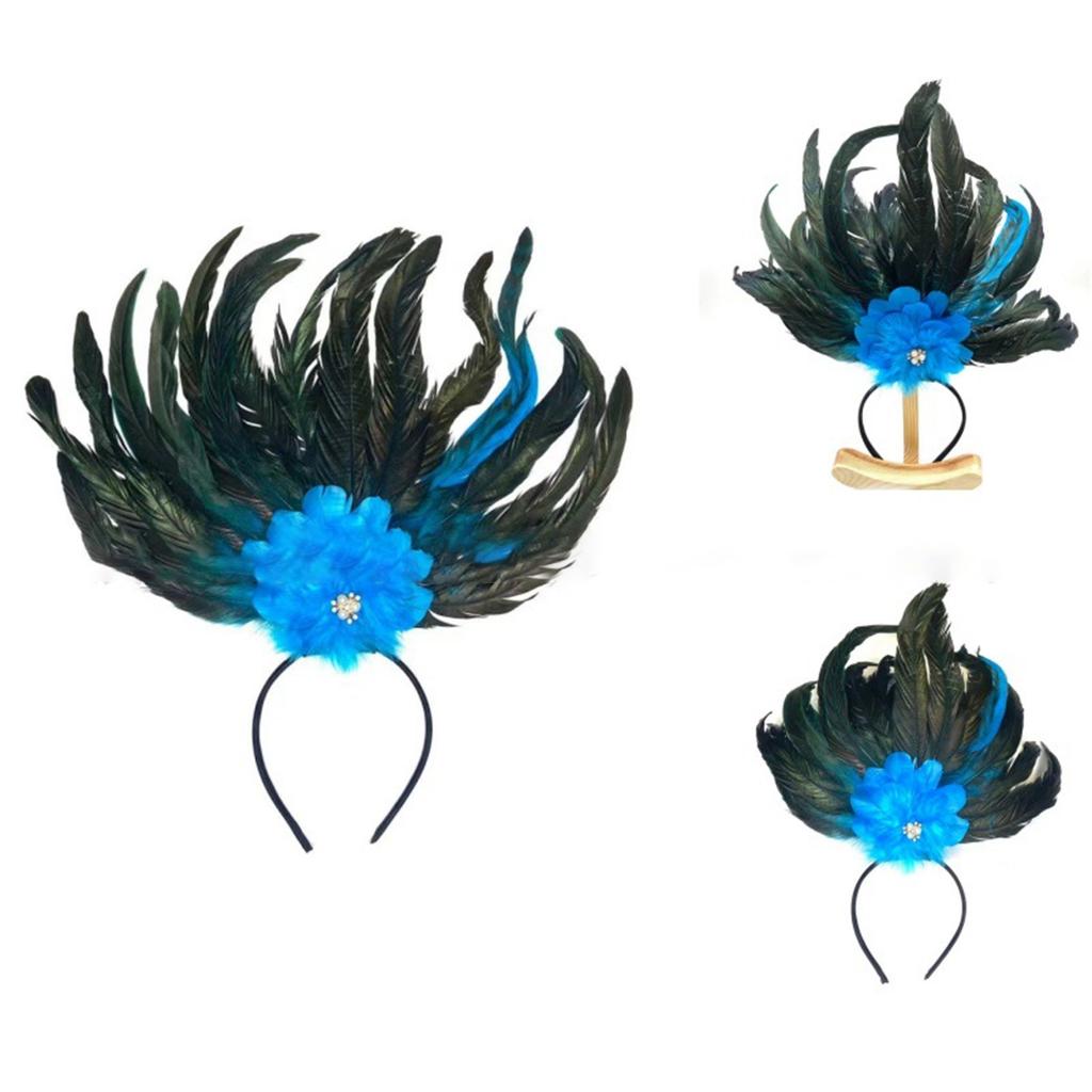 Elegant Feather Headband Cosplay Hair Accesories Fashion Hairpieces Costume Headwear for Parties and Celebrations