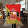 1 шт. Фланелевое одеяло с принтом Sunderland AFC, Высококачественное, Для всех сезонов, Декор для дома, Тепло и уют, Идеально для рождественских подарков
