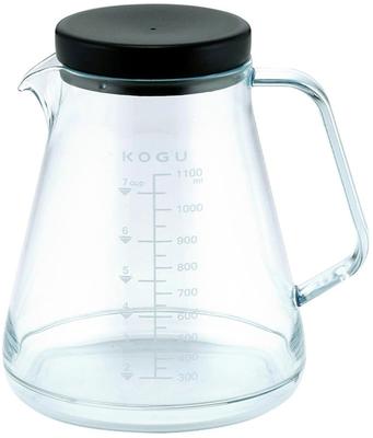 KOGU Coffee Kogu Небьющаяся Кофеварка Сделано в Посудомоечной машине и Микроволновой печи Вмещает 7 Сервер Shimomura Kihan, 1100 мл, Япония, Безопасный, Легкий, Градуировка,
