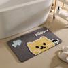 VIKAMA Милый мультяшный ковер, похожий на шерстяной, для ванной комнаты, Нескользящий коврик, Мягкий прикроватный коврик для спальни, Зимнее украшение для дома