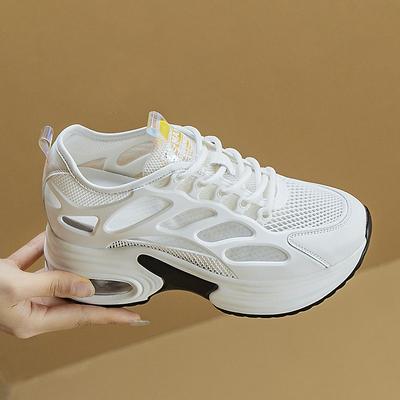 Модная летняя женская обувь новая внутренняя высота увеличение маффин наклонный каблук платформа повседневная спортивная обувь