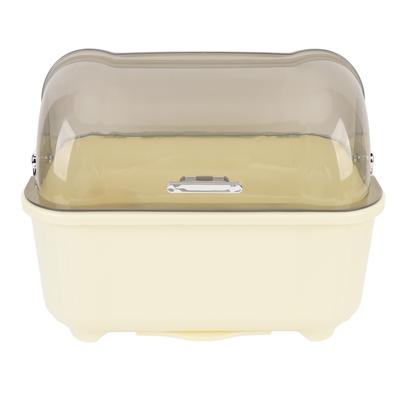 Сушилка для посуды Эффективный дренаж Большая вместимость PP пластик Сушилка для тарелок и мисок Держатель с защитой от пыли