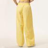 Fila X Hailey Collaboration SS25 Fashion Versatile Comfortable Lace-Up Casual Pants Unisex Pants Yellow A71W523802F-YE