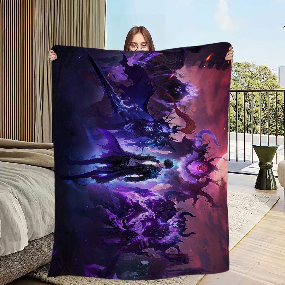 Аниме S-Solo L-Leveling Принтованный удобный и мягкий диван, кровать для гостиной, одеяло для спальни, подходит для путешествий и подарков