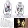 Artistic Resin Casting Mold Flexible Reusable Moulds Resin Oil Lamp Silicone Molds for Making Bedside Camping Lights