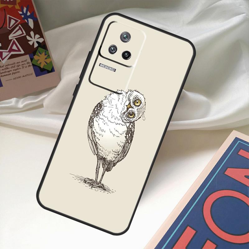 Милый мультяшный чехол с совой для Xiaomi 14 13 Ultra 12 Lite 11T 12T 13T Pro POCO M6 X3 X5 X6 Pro F3 F5 M5s