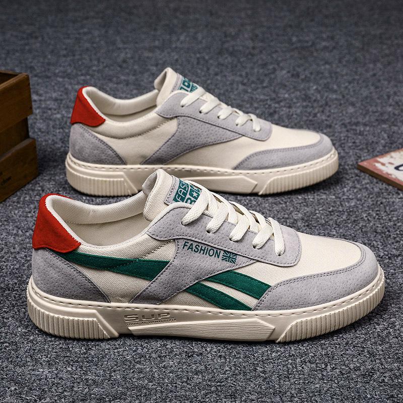 Мужская парусиновая обувь, новая весенне-осенняя спортивная обувь для отдыха, мужская модная универсальная студенческая красивая парусиновая мужская обувь